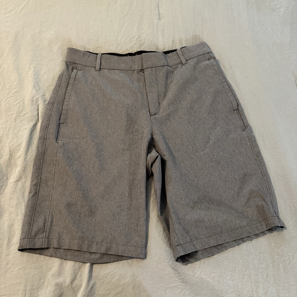 Nike Flex Hybrid Golf Shorts 30 Men's Gray‎ Polyester Stretch 10" Inseam Classic
